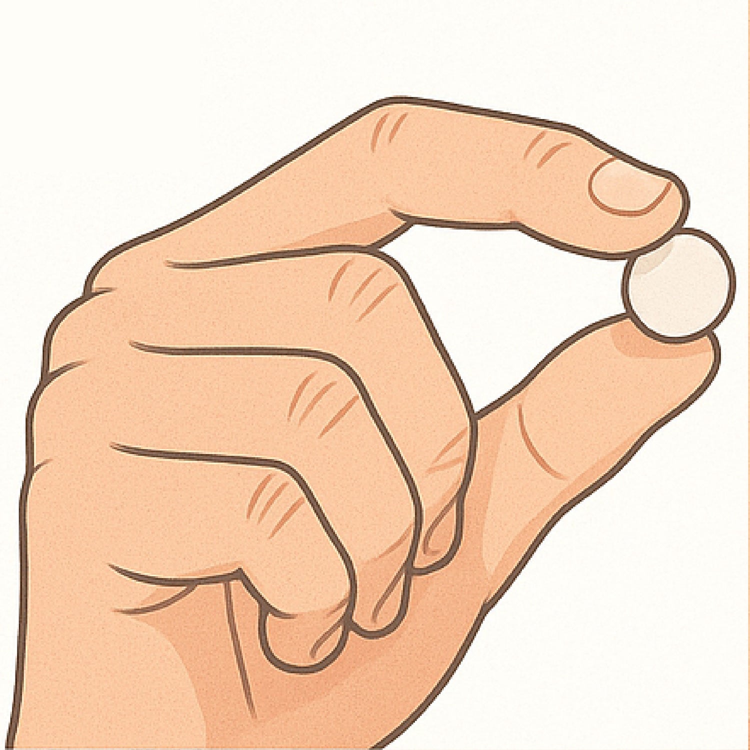 Le côté brun avec la fossette contient l’adhésif et doit être placé contre votre gencive pour une bonne adhésion